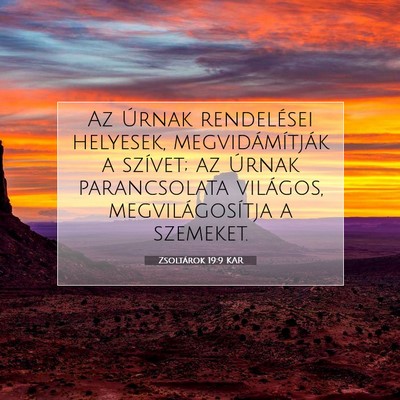 Zsoltárok 19:9 Bibliai vers magyarázata