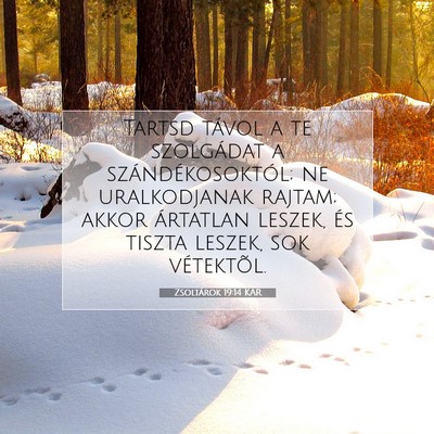 Zsoltárok 19:14 KAR Bibliai verskép