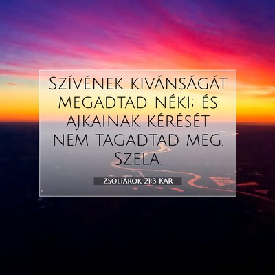 Zsoltárok 21:3 Bibliai vers magyarázata