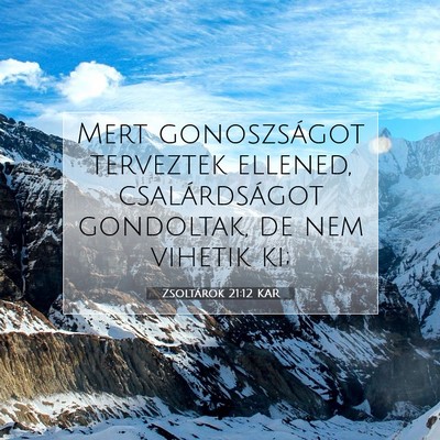Zsoltárok 21:12 Bibliai vers magyarázata