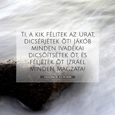 Zsoltárok 22:24 Bibliai vers magyarázata