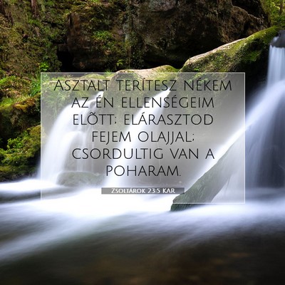 Zsoltárok 23:5 Bibliai vers magyarázata