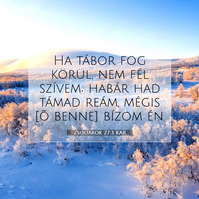 Zsoltárok 27:3 Bibliai vers magyarázata