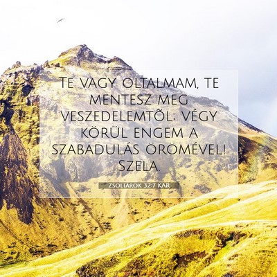 Zsoltárok 32:7 KAR Bibliai verskép