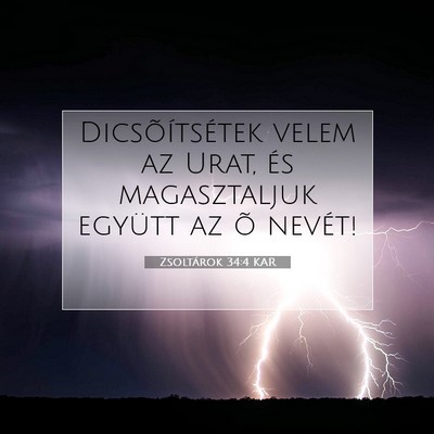 Zsoltárok 34:4 KAR Bibliai verskép