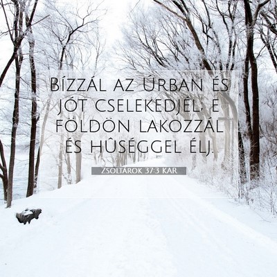 Zsoltárok 37:3 KAR Bibliai verskép