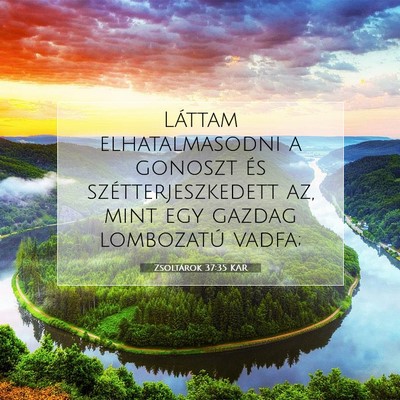 Zsoltárok 37:35 KAR Bibliai verskép