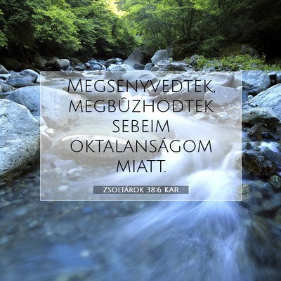 Zsoltárok 38:6 Bibliai vers magyarázata