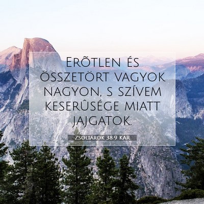 Zsoltárok 38:9 Bibliai vers magyarázata