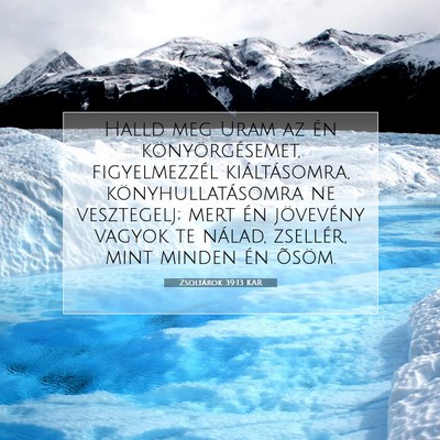 Zsoltárok 39:13 Bibliai vers magyarázata