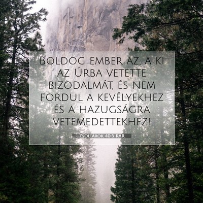 Zsoltárok 40:5 Bibliai vers magyarázata
