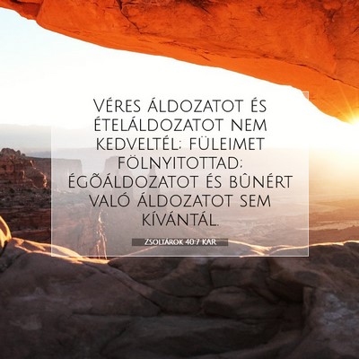 Zsoltárok 40:7 Bibliai vers magyarázata