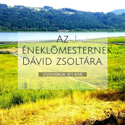 Zsoltárok 41:1 KAR Bibliai verskép
