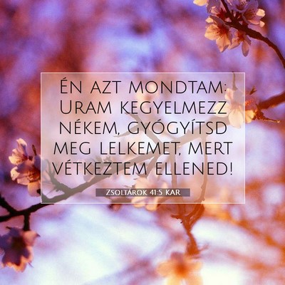 Zsoltárok 41:5 Bibliai vers magyarázata