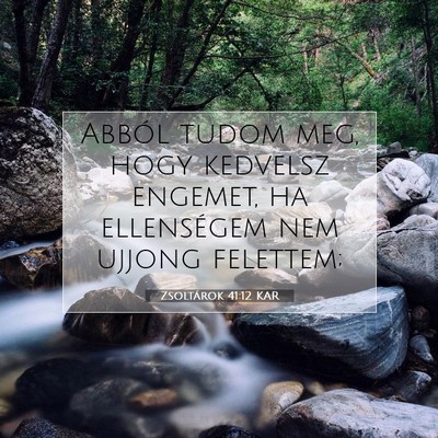 Zsoltárok 41:12 Bibliai vers magyarázata