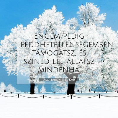 Zsoltárok 41:13 Bibliai vers magyarázata