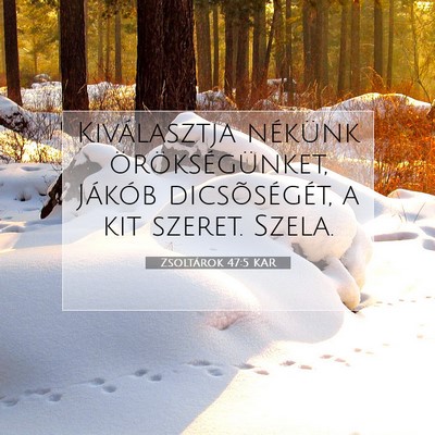 Zsoltárok 47:5 KAR Bibliai verskép