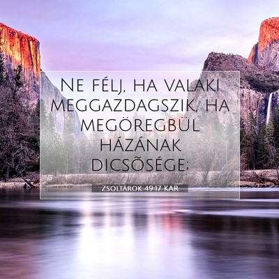 Zsoltárok 49:17 Bibliai vers magyarázata