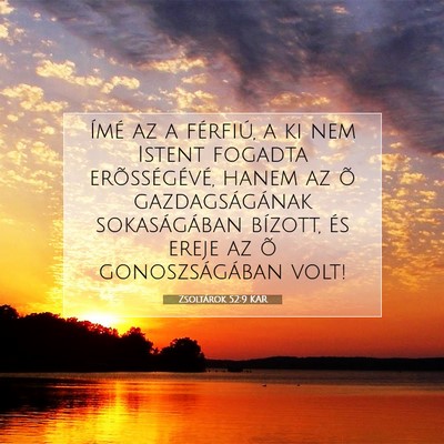 Zsoltárok 52:9 KAR Bibliai verskép