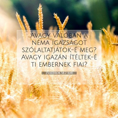 Zsoltárok 58:2 KAR Bibliai verskép