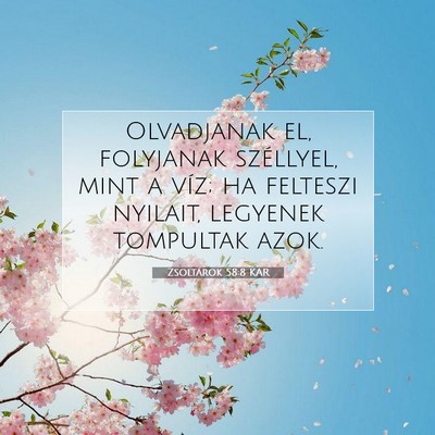 Zsoltárok 58:8 KAR Bibliai verskép