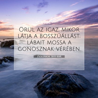 Zsoltárok 58:11 KAR Bibliai verskép