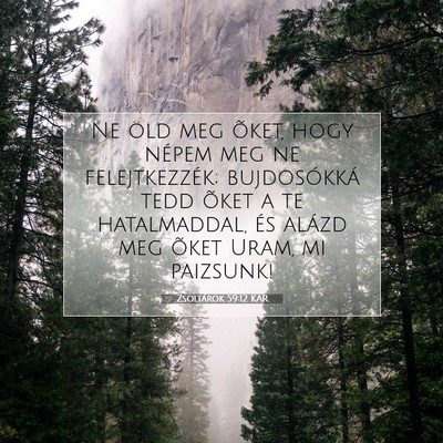 Zsoltárok 59:12 Bibliai vers magyarázata