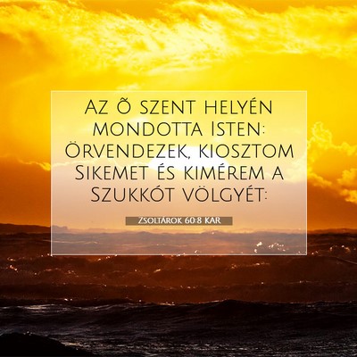 Zsoltárok 60:8 KAR Bibliai verskép