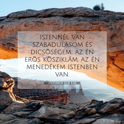 Zsoltárok 62:8 KAR Bibliai verskép