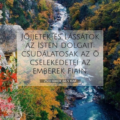 Zsoltárok 66:5 Bibliai vers magyarázata