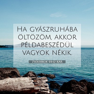 Zsoltárok 69:12 Bibliai vers magyarázata