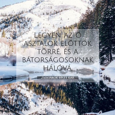 Zsoltárok 69:23 Bibliai vers magyarázata
