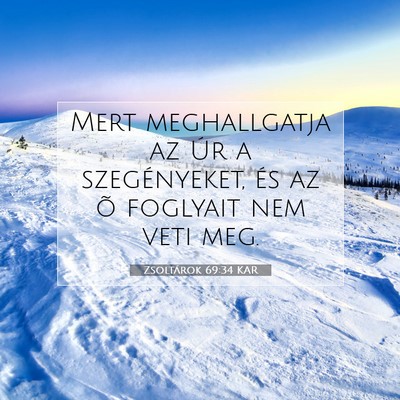 Zsoltárok 69:34 KAR Bibliai verskép