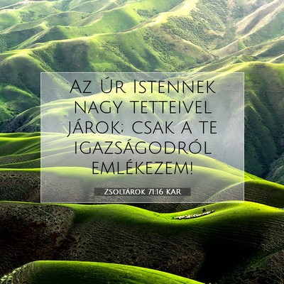 Zsoltárok 71:16 Bibliai vers magyarázata