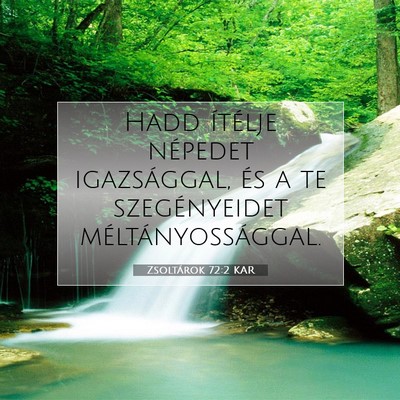 Zsoltárok 72:2 Bibliai vers magyarázata