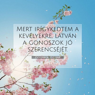 Zsoltárok 73:3 Bibliai vers magyarázata
