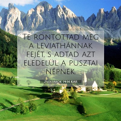 Zsoltárok 74:14 Bibliai vers magyarázata