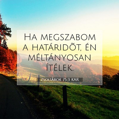 Zsoltárok 75:3 KAR Bibliai verskép