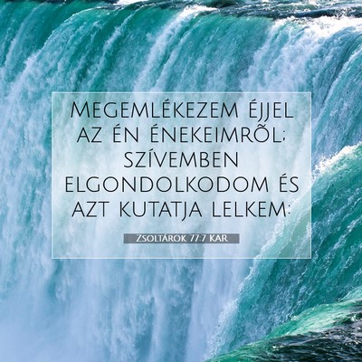 Zsoltárok 77:7 KAR Bibliai verskép
