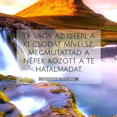 Zsoltárok 77:15 KAR Bibliai verskép