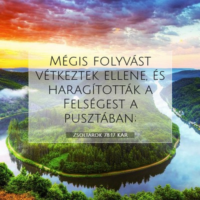 Zsoltárok 78:17 Bibliai vers magyarázata