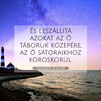 Zsoltárok 78:28 Bibliai vers magyarázata