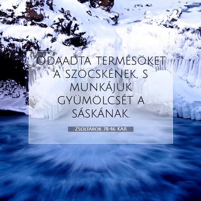 Zsoltárok 78:46 Bibliai vers magyarázata