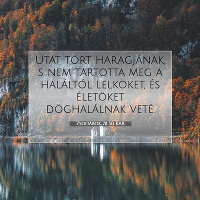 Zsoltárok 78:50 Bibliai vers magyarázata