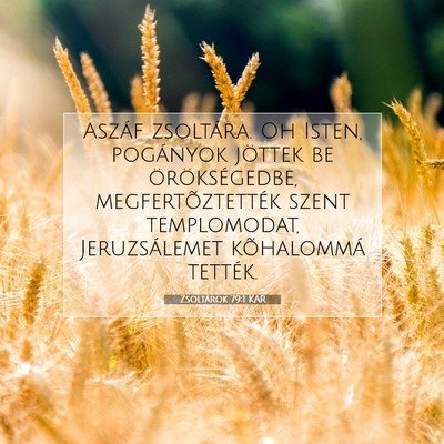 Zsoltárok 79:1 KAR Bibliai verskép