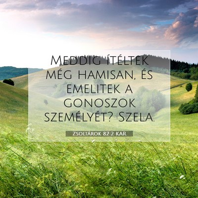 Zsoltárok 82:2 Bibliai vers magyarázata
