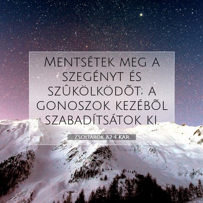 Zsoltárok 82:4 Bibliai vers magyarázata