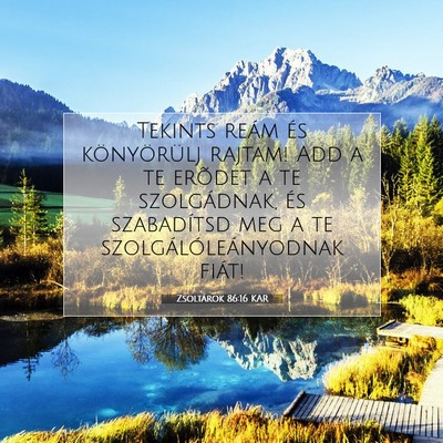 Zsoltárok 86:16 Bibliai vers magyarázata