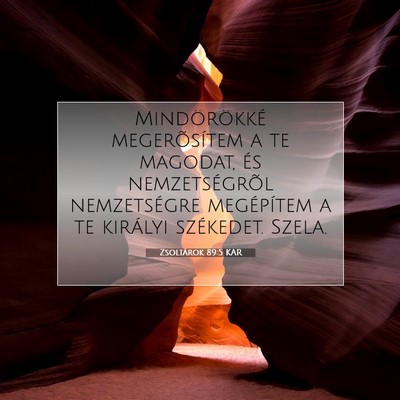 Zsoltárok 89:5 KAR Bibliai verskép