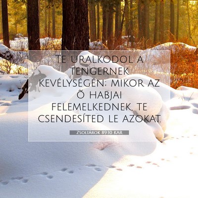 Zsoltárok 89:10 KAR Bibliai verskép